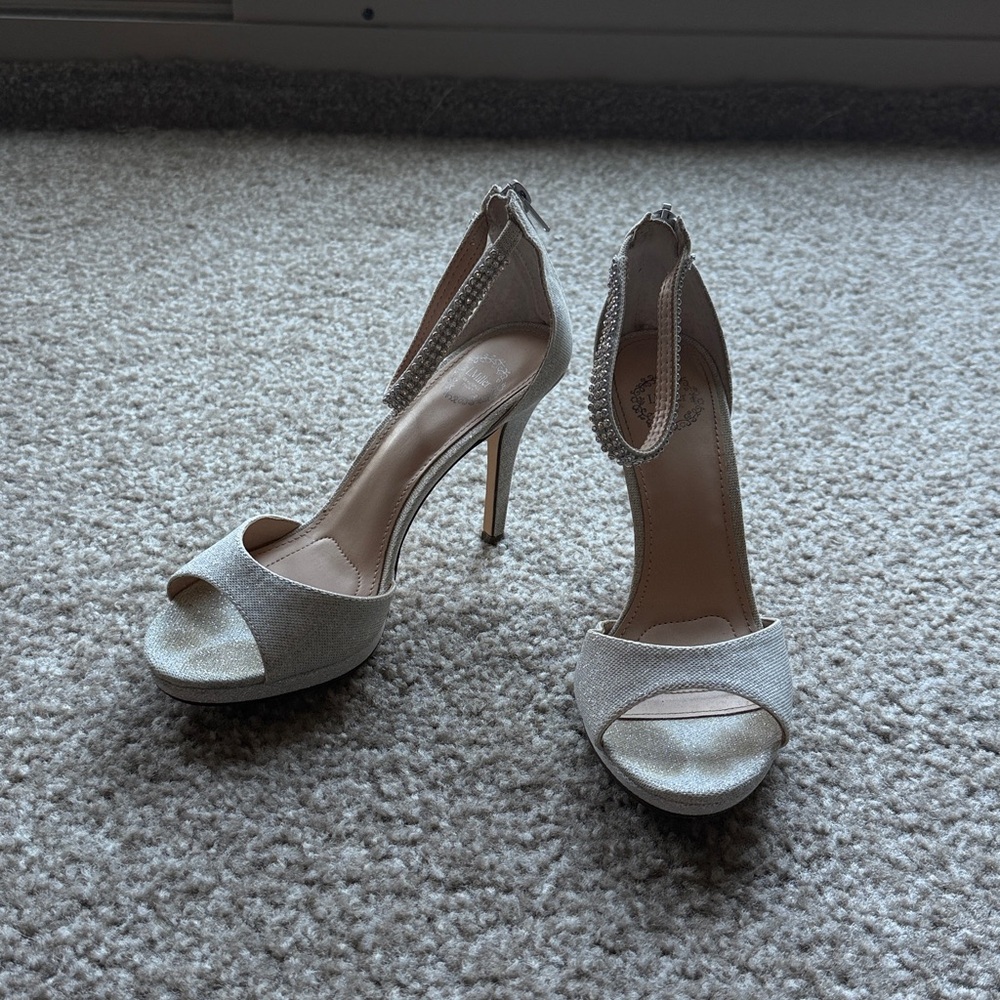 J. Miller Silver Heels